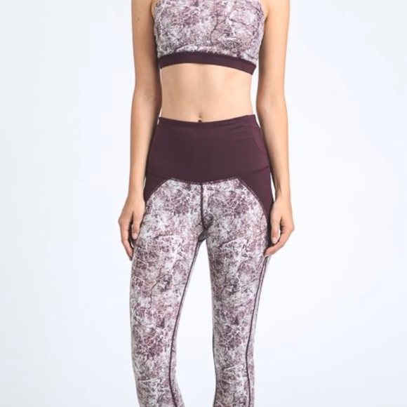 MAGENTA MARBLE RACERBACK BRA - Picture 5 of 5